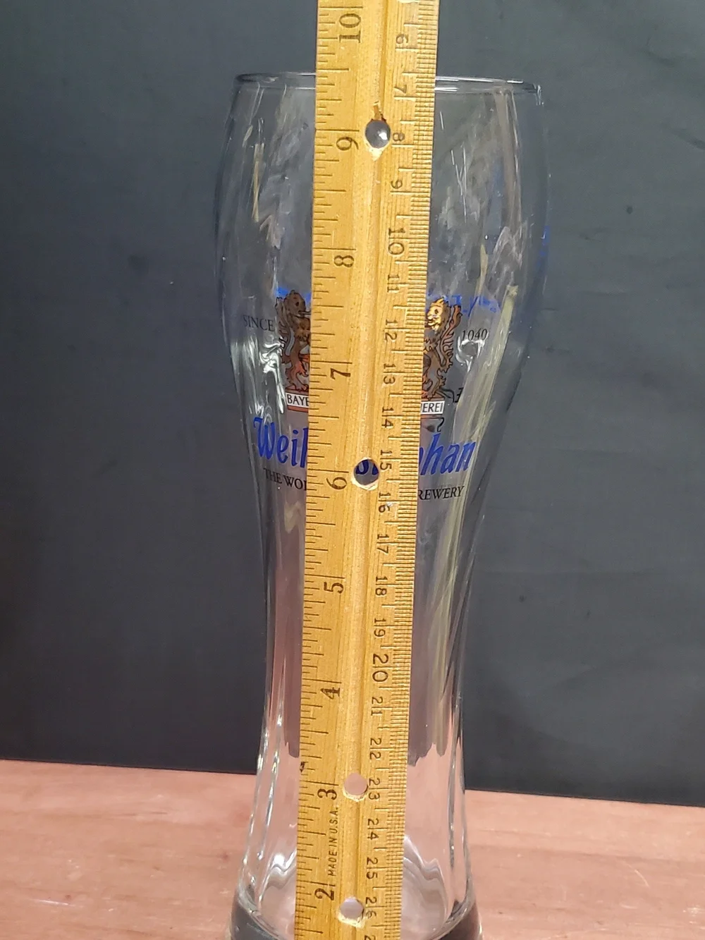Weihenstephan Tall Lager Beer Glass